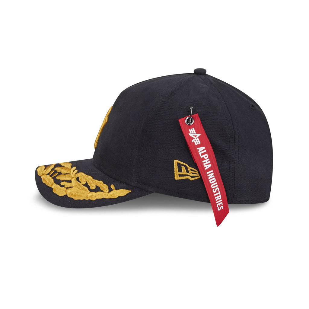 Alpha Industries x New York Yankees Black 9FORTY M-Crown A-Frame Snapback Hat
