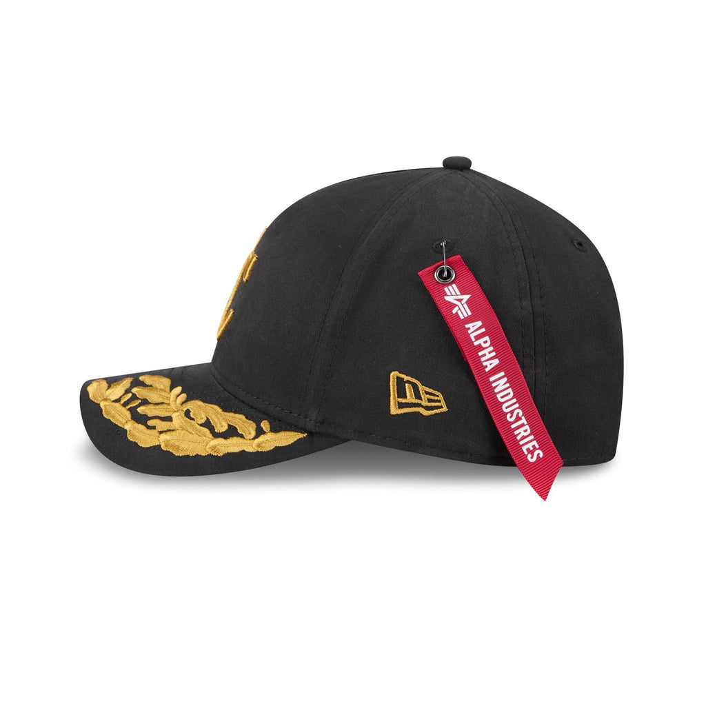 Alpha Industries x Kansas City Royals Black 9FORTY M-Crown A-Frame Snapback Hat