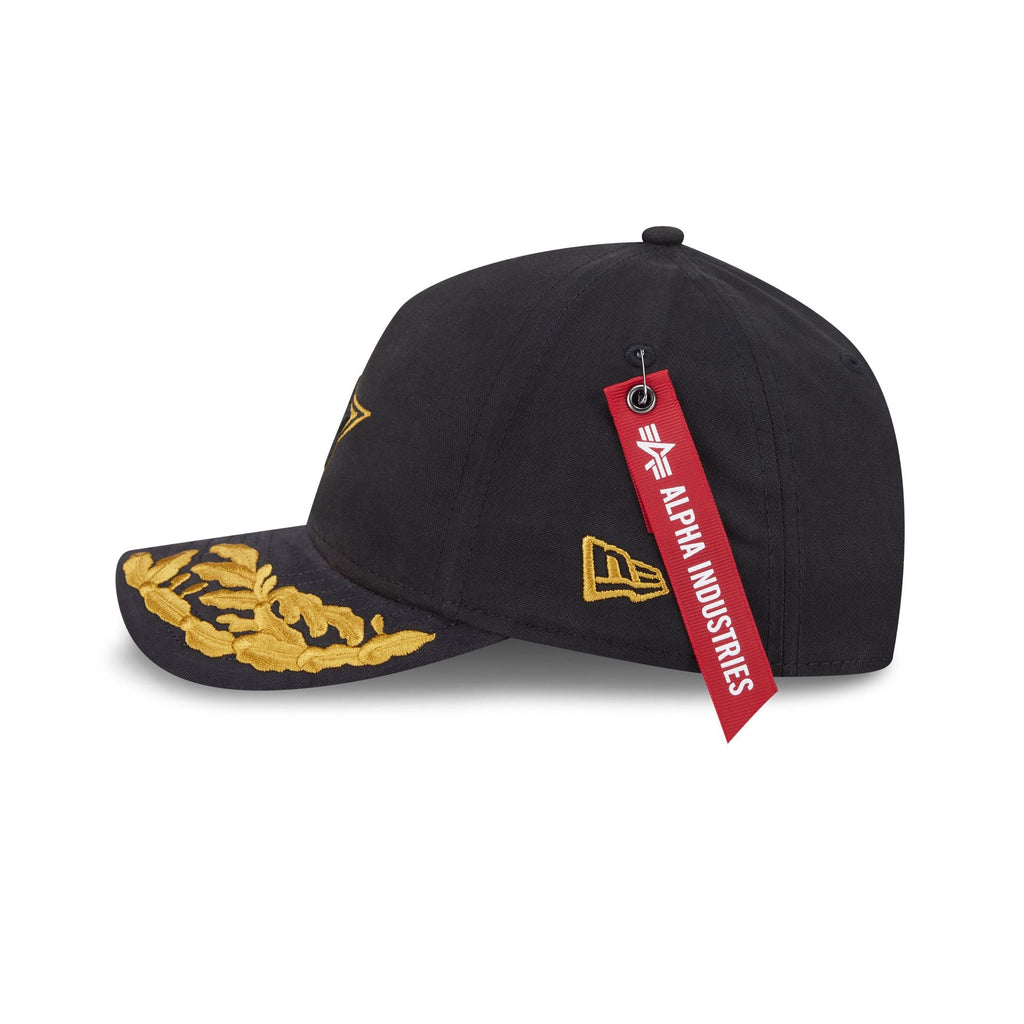 Alpha Industries x Dallas Cowboys Black 9FORTY M-Crown A-Frame Snapback Hat