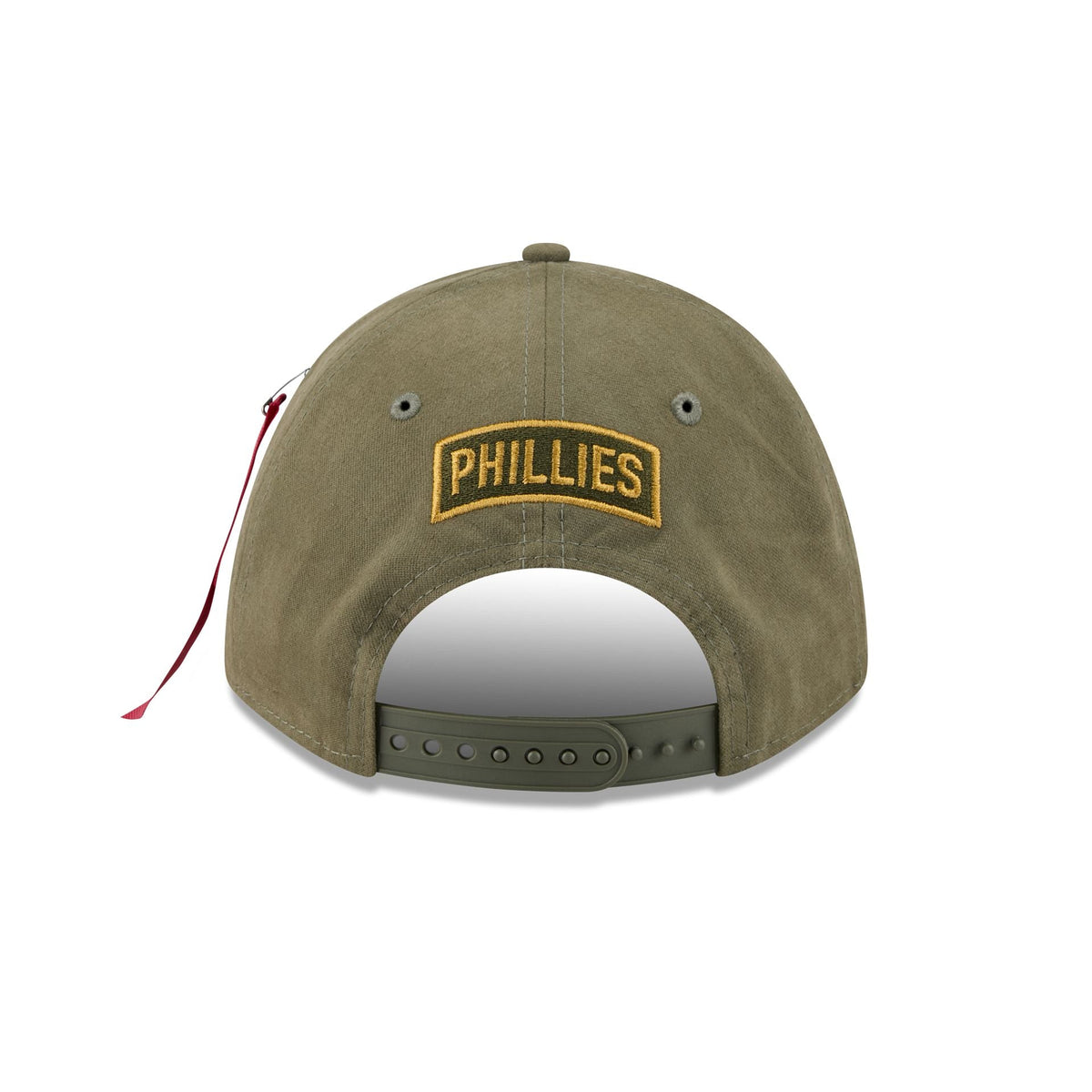 Alpha Industries x Philadelphia Phillies Olive Green 9FORTY M-Crown A-Frame Snapback Hat