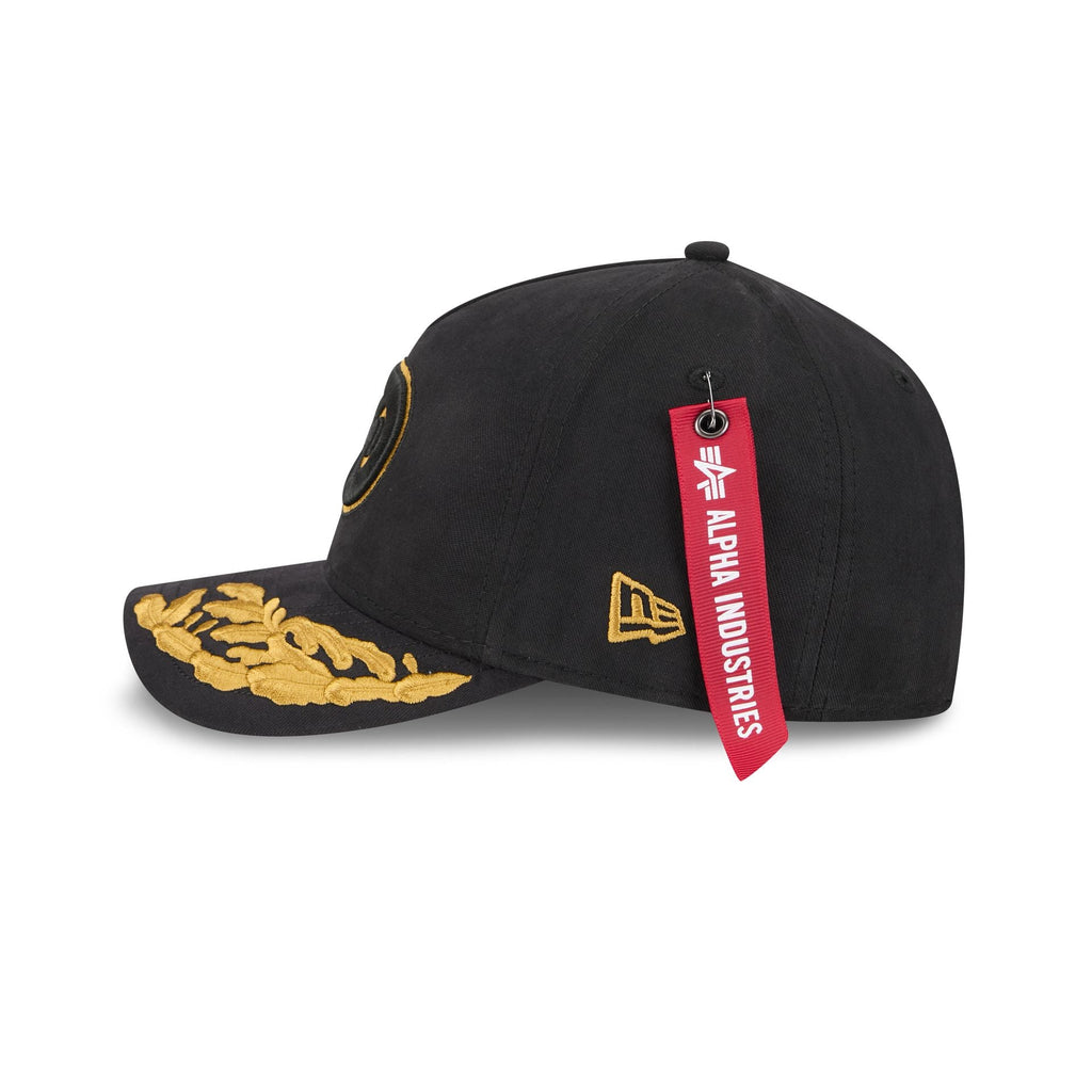 Alpha Industries x Philadelphia Flyers Black 9FORTY M-Crown A-Frame Snapback Hat