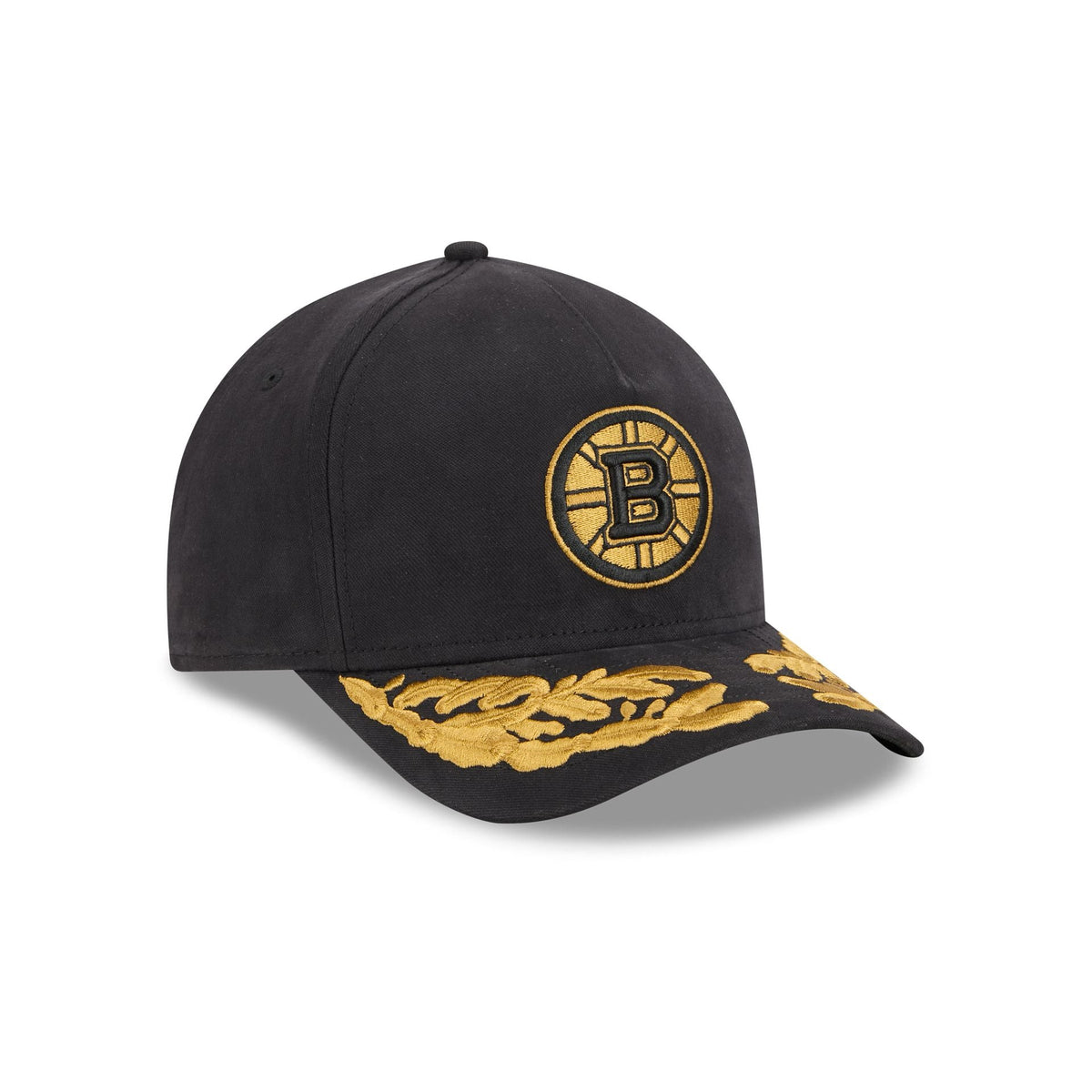Alpha Industries x Boston Bruins Black 9FORTY M-Crown A-Frame Snapback Hat