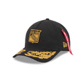 Alpha Industries x New York Rangers Black 9FORTY M-Crown A-Frame Snapback Hat