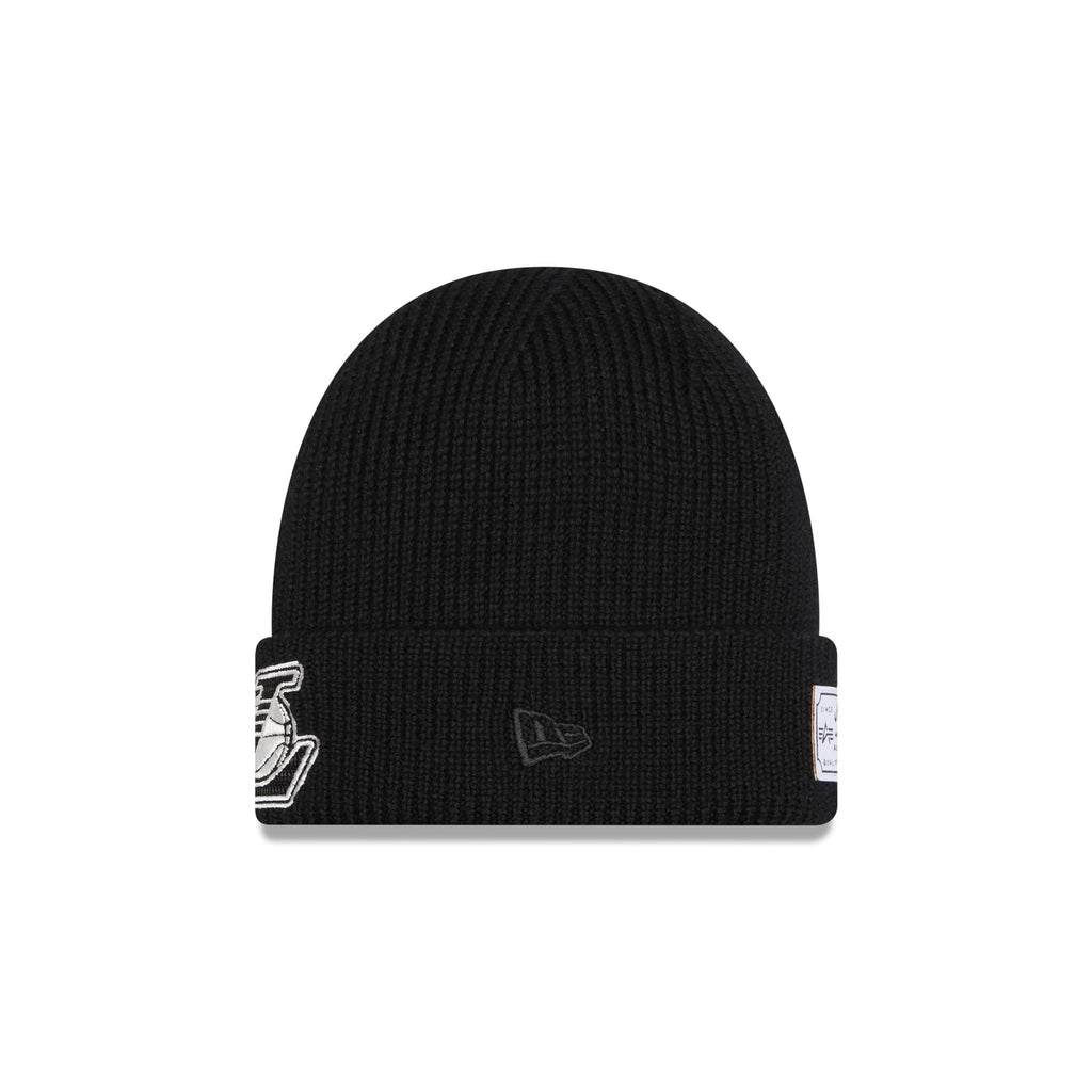 Alpha Industries x Los Angeles Lakers Black Cuff Knit Hat