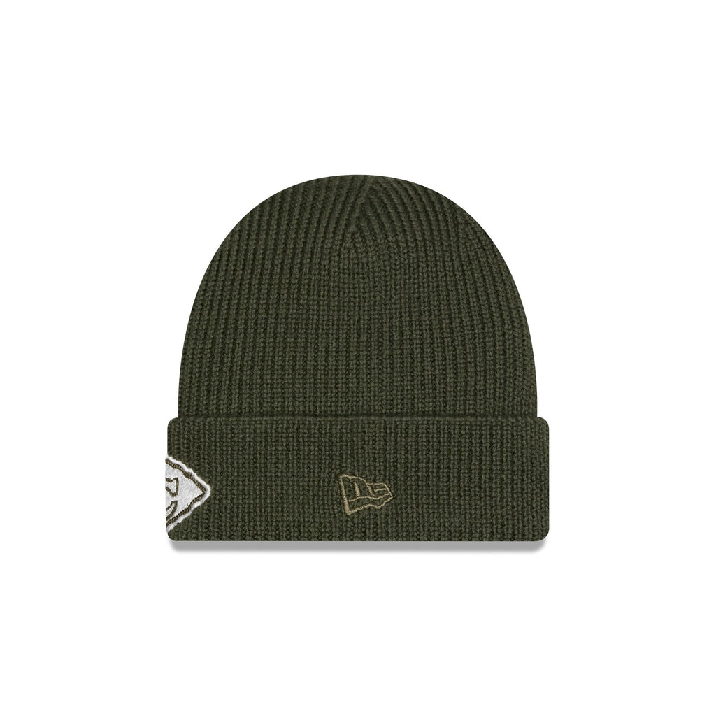 Alpha Industries x Kansas City Chiefs Olive Green Cuff Knit Hat