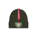 Alpha Industries x Las Vegas Raiders Olive Green Cuff Knit Hat
