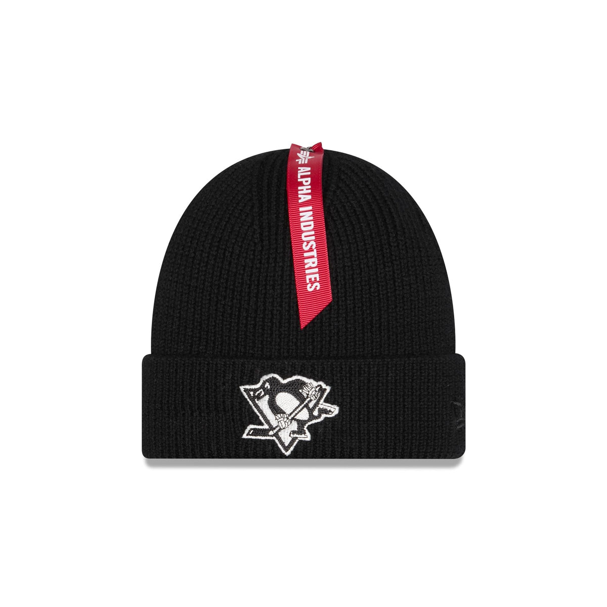 Alpha Industries x Pittsburgh Penguins Black Cuff Knit Hat