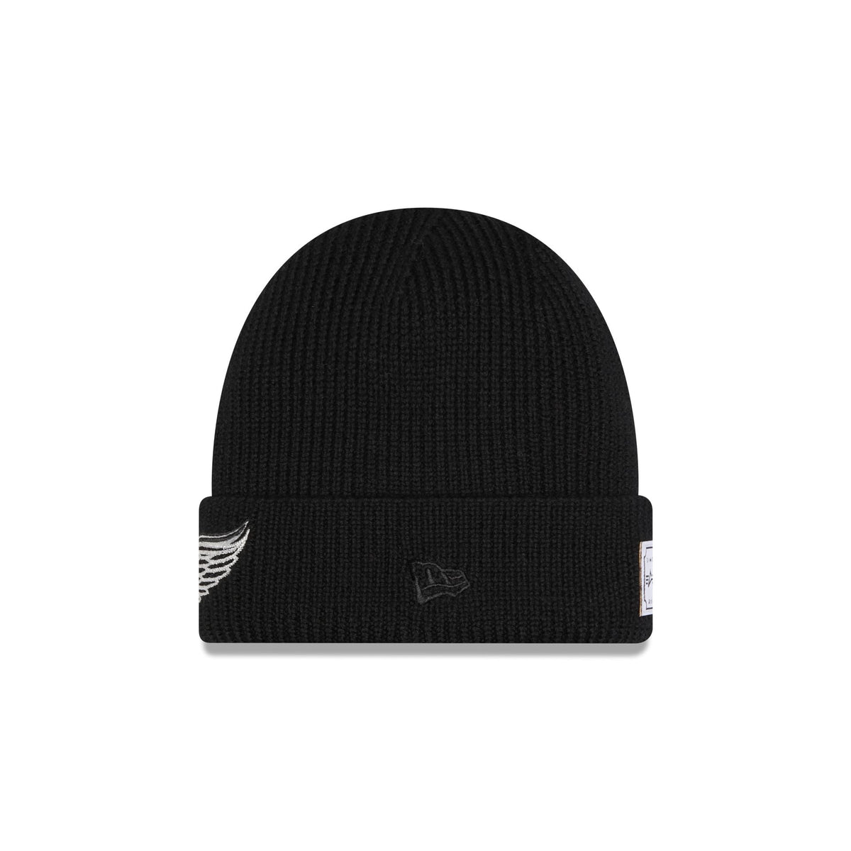 Alpha Industries x Detroit Red Wings Black Cuff Knit Hat