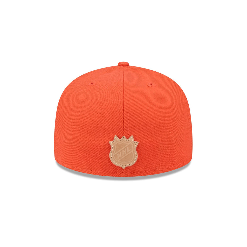 Anaheim Ducks Leather Visor 59FIFTY Fitted Hat