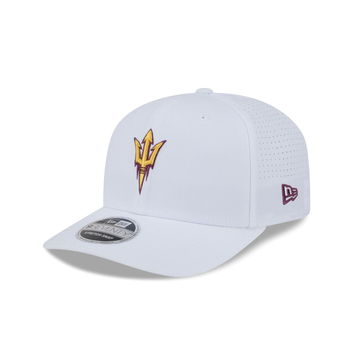 Arizona State Sun Devils Optic White Performance 9SEVENTY Stretch-Snap Hat