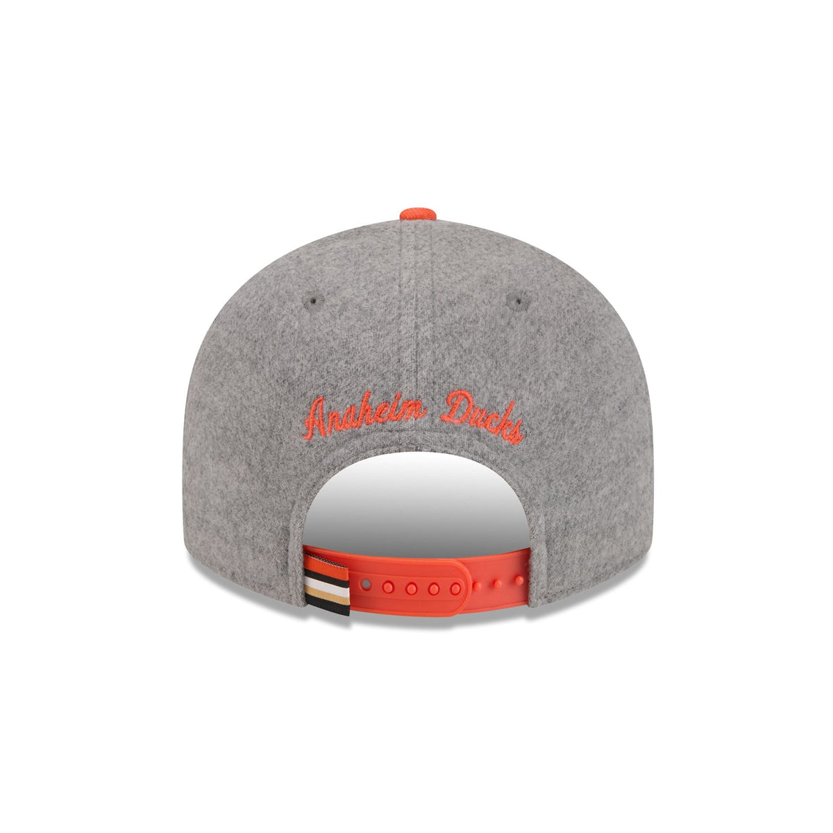 Anaheim Ducks Heather Gray Wool Low Profile 9FIFTY Snapback Hat