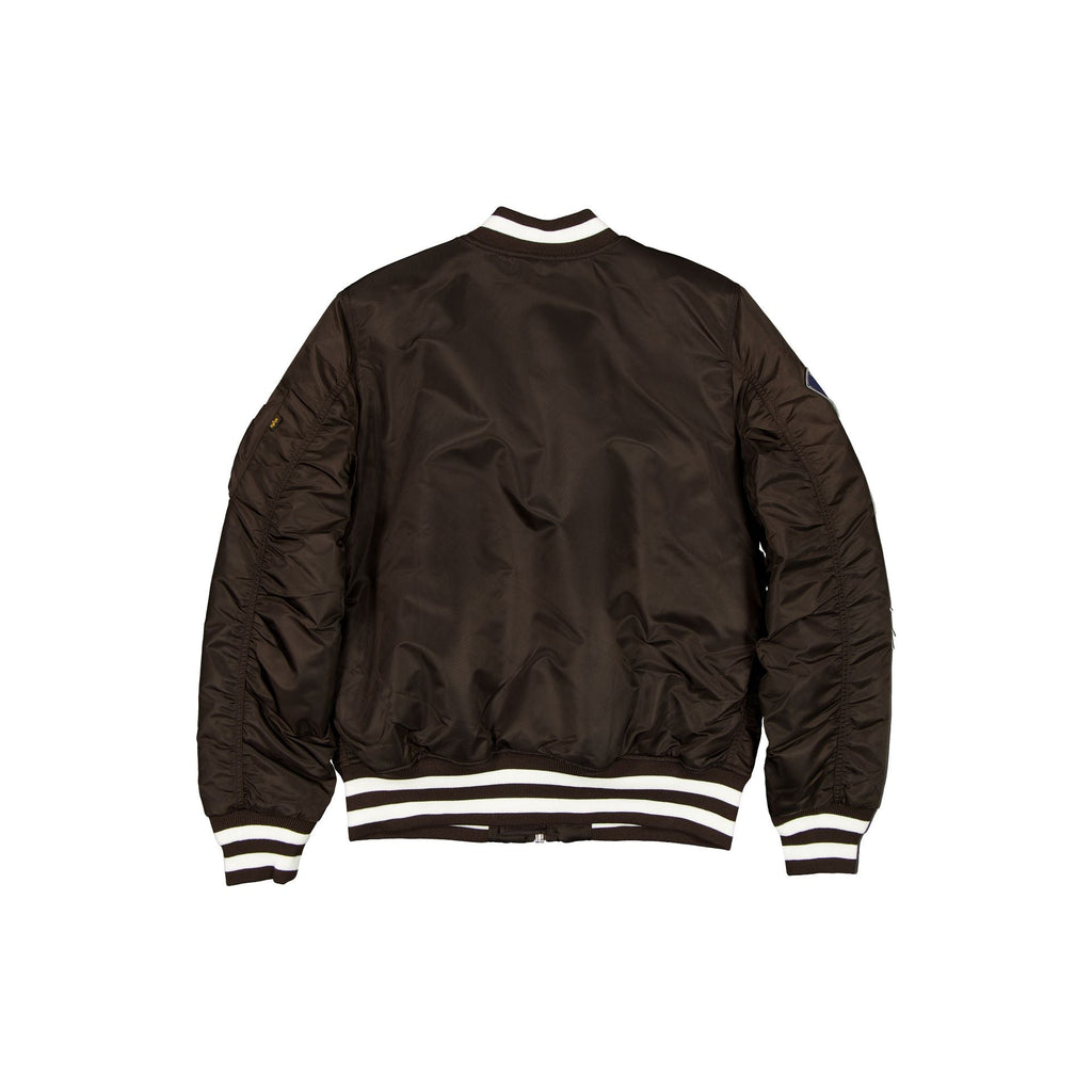 Alpha Industries x New York Yankees Brown MA-1 Bomber Jacket