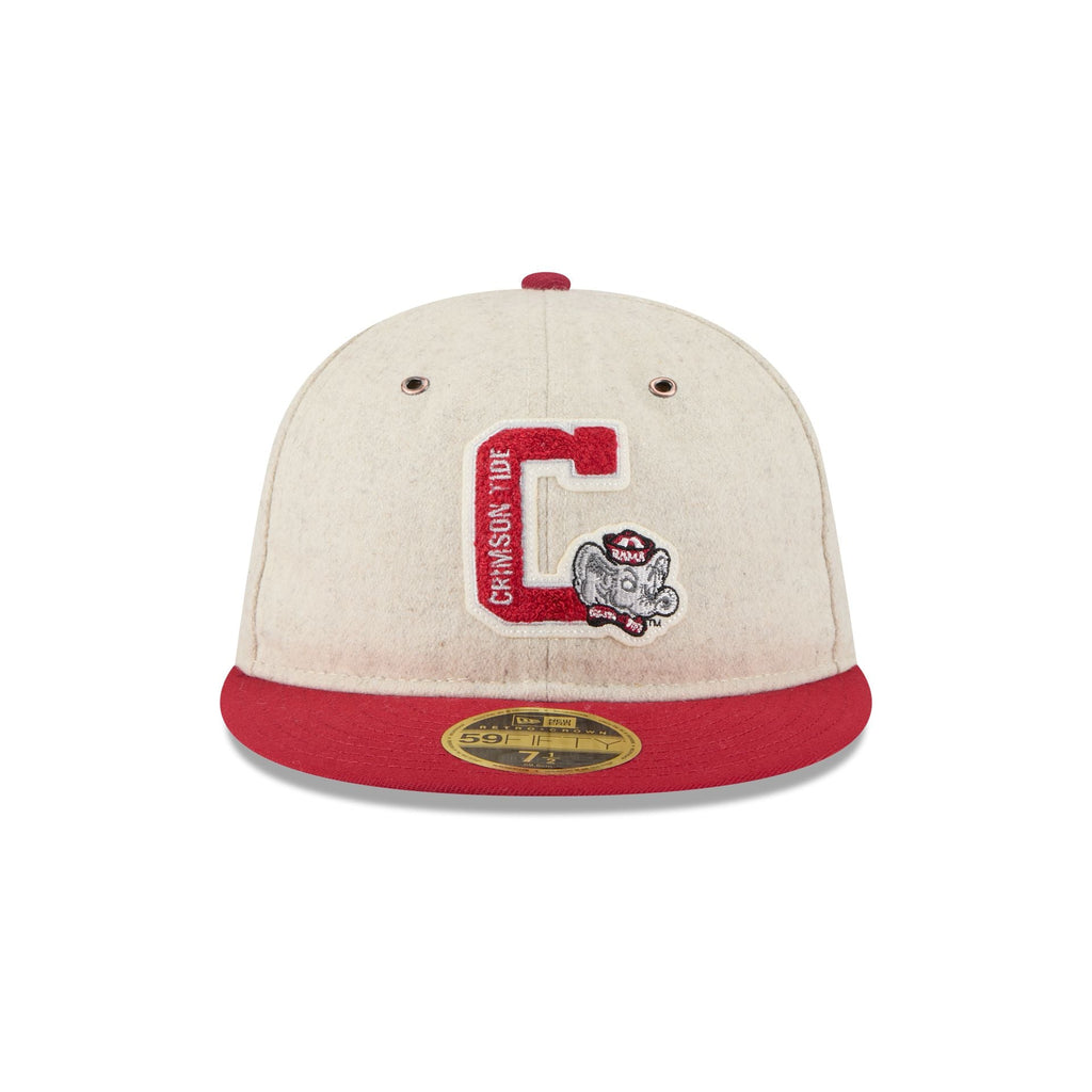 Alabama Crimson Tide College Vault Wool Letterman Retro Crown 59FIFTY Fitted Hat