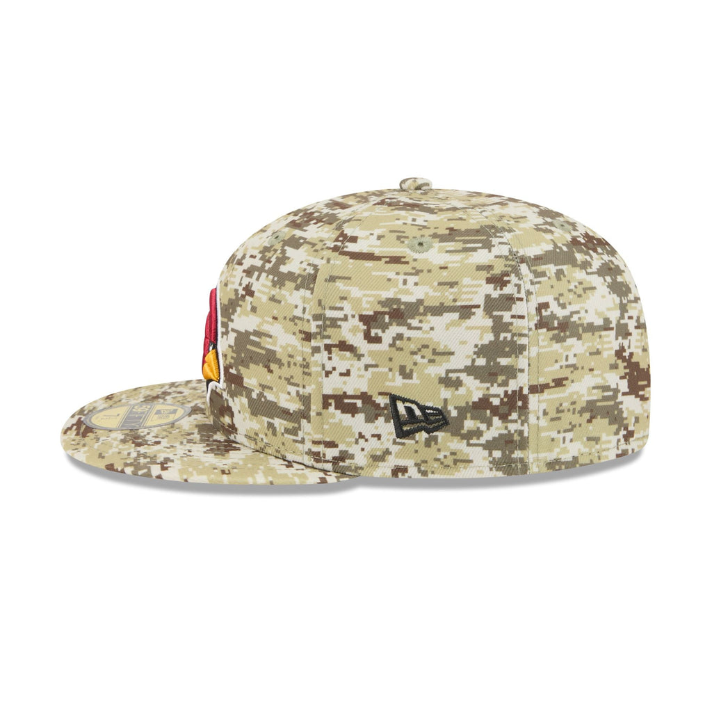 Arizona Cardinals 2025 Salute to Service Fan Gear 59FIFTY Fitted Hat