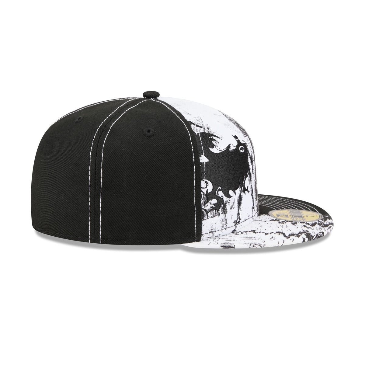 Batman Black and White Comic 59FIFTY Fitted Hat