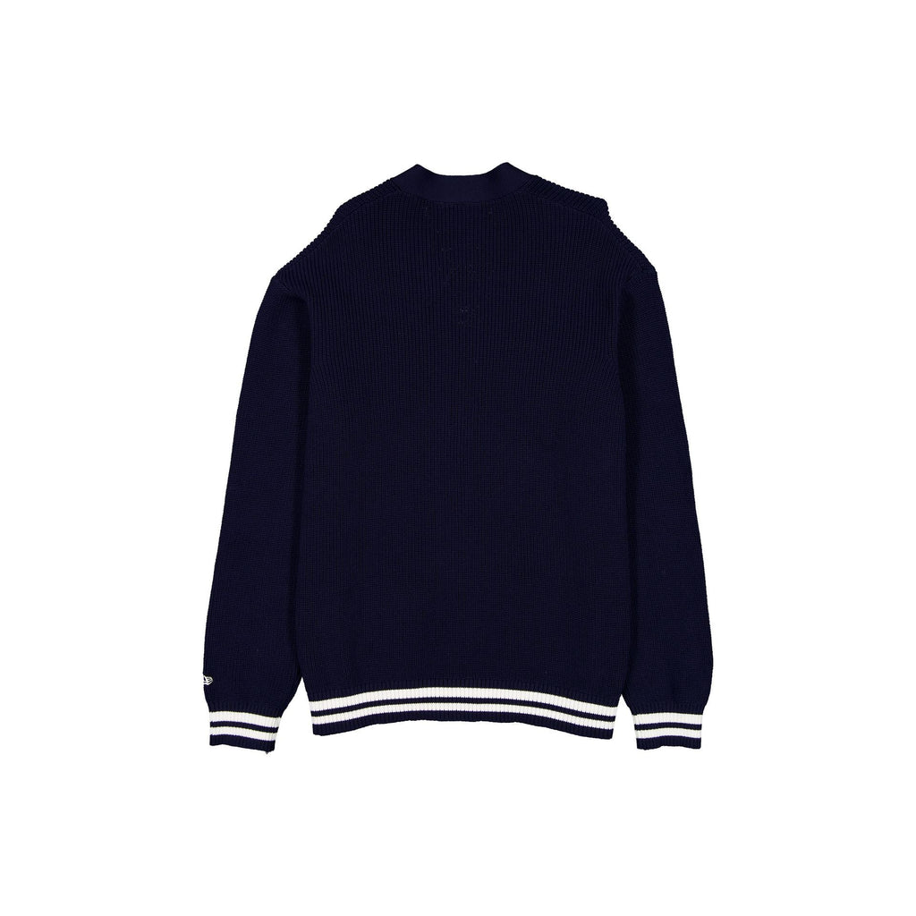 New York Yankees Collegiate Script Navy Cardigan