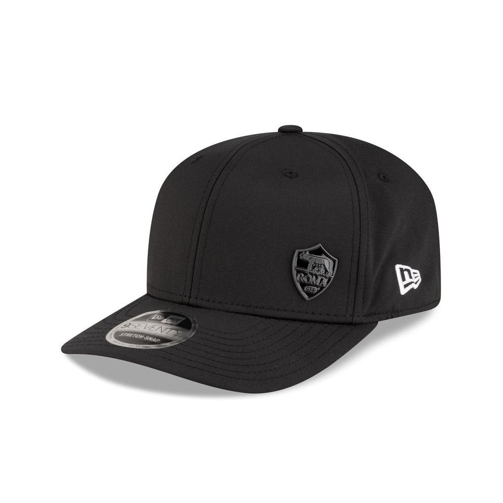 AS Roma Flawless Pin Black 9SEVENTY Stretch-Snap Hat