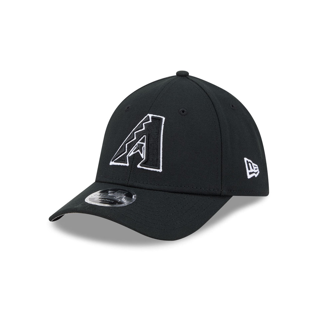 Arizona Diamondbacks Black and White 39THIRTY M-Crown Stretch Fit Hat