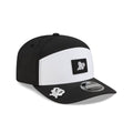 Athletics 2026 Clubhouse Black & White Split Panel 9SEVENTY Stretch-Snap Hat