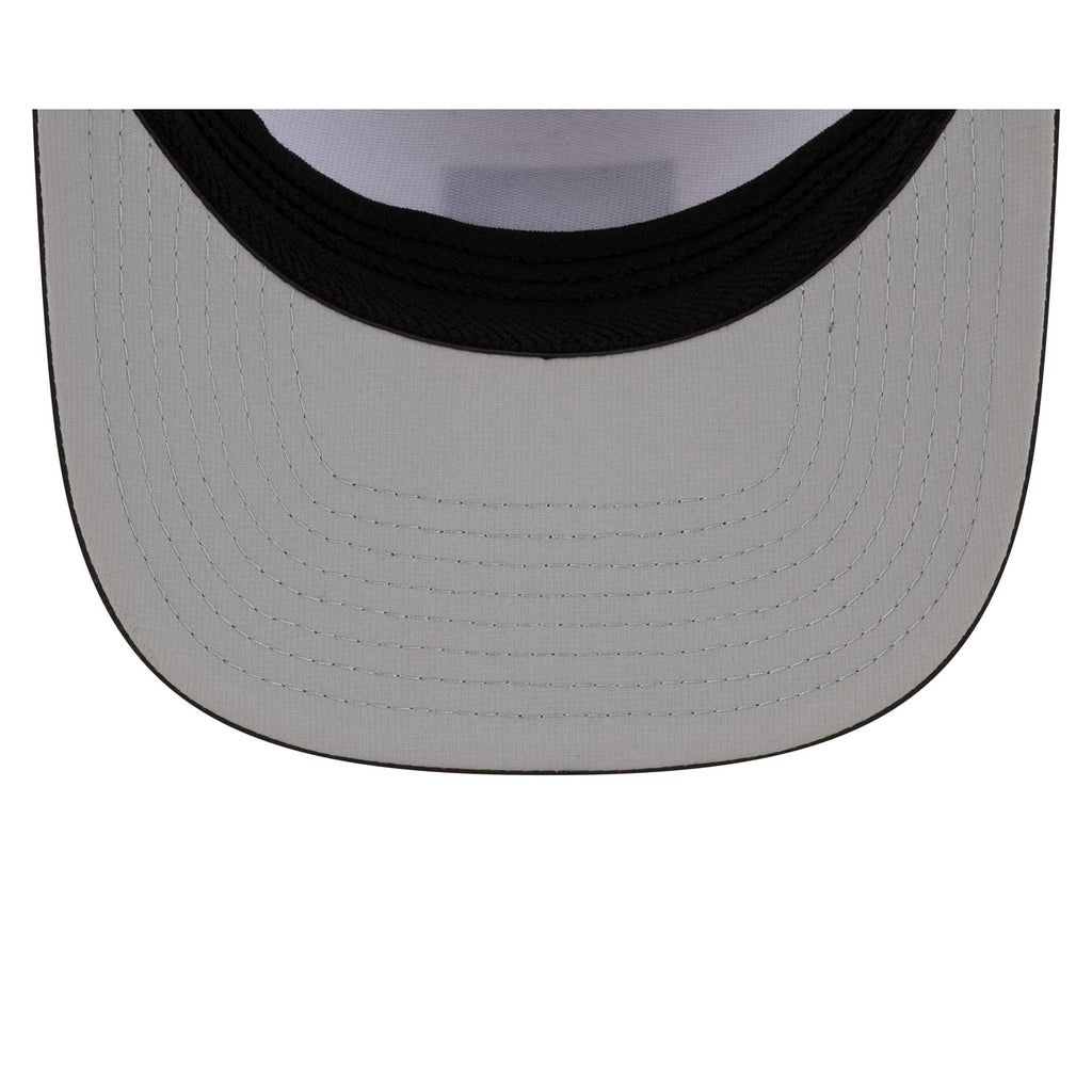 Athletics 2026 Clubhouse Black & White Split Panel 9SEVENTY Stretch-Snap Hat
