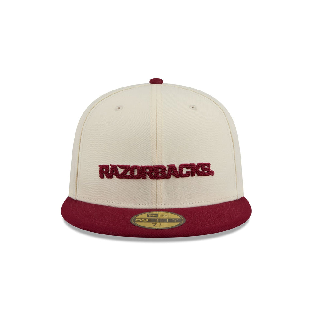 Arkansas Razorbacks Two Tone Stitch 59FIFTY Fitted Hat