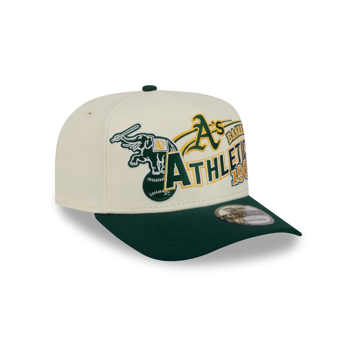 Athletics Chrome White Classic 9FIFTY A-Frame Snapback Hat
