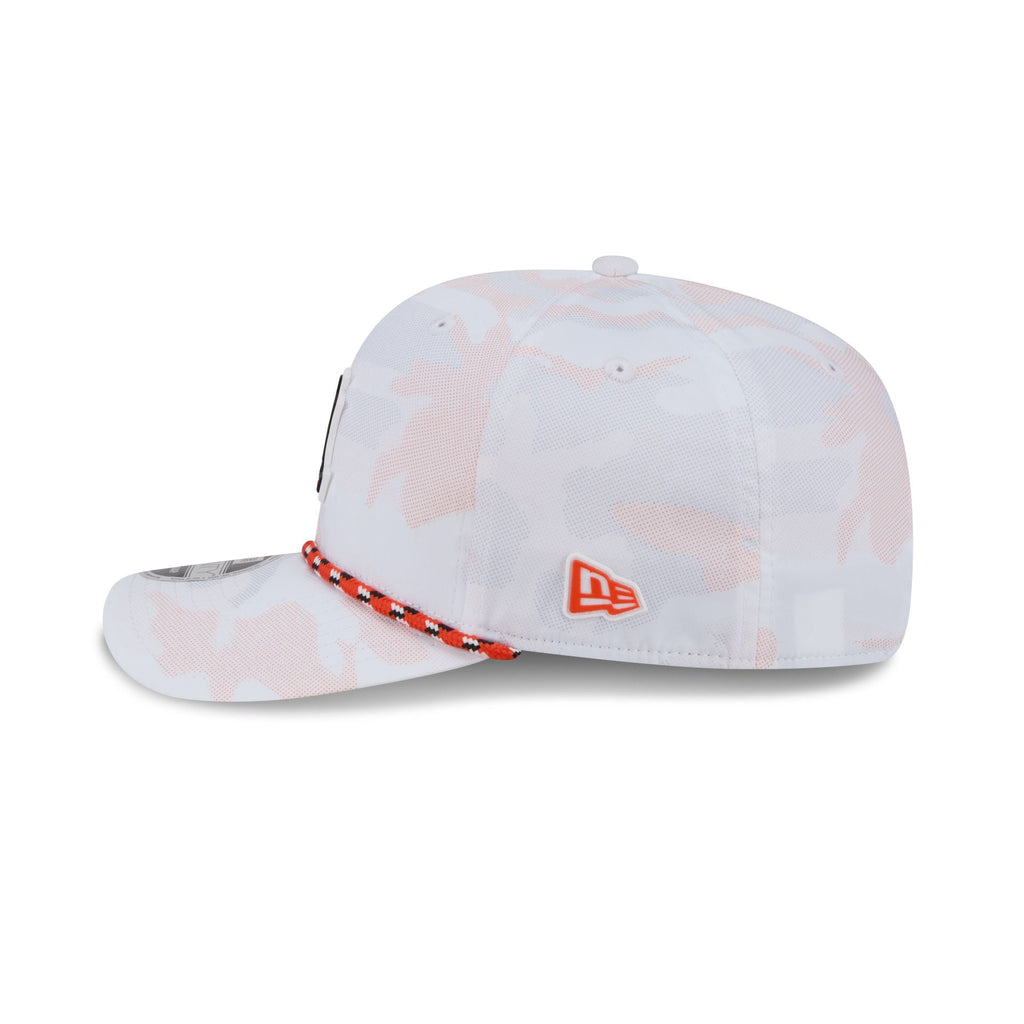 Anaheim Ducks White Camo Performance Rope 9SEVENTY Stretch-Snap Hat
