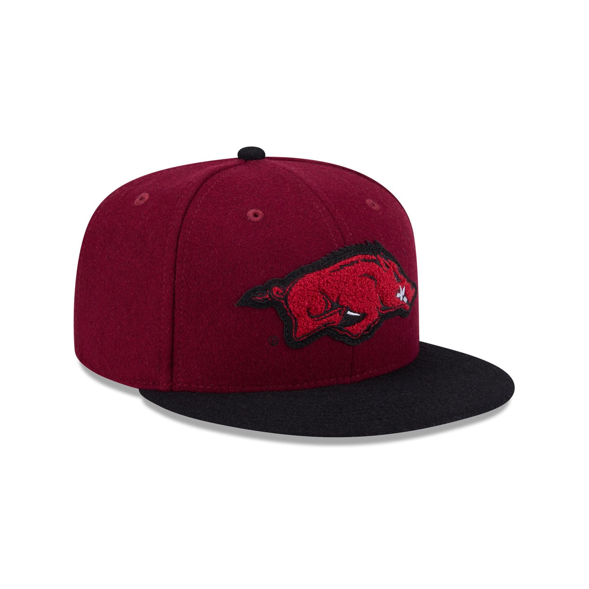 Arkansas Razorbacks Melton Wool 59FIFTY Fitted Hat