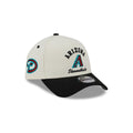 Arizona Diamondbacks Chrome White Arched 9FORTY A-Frame Snapback Hat
