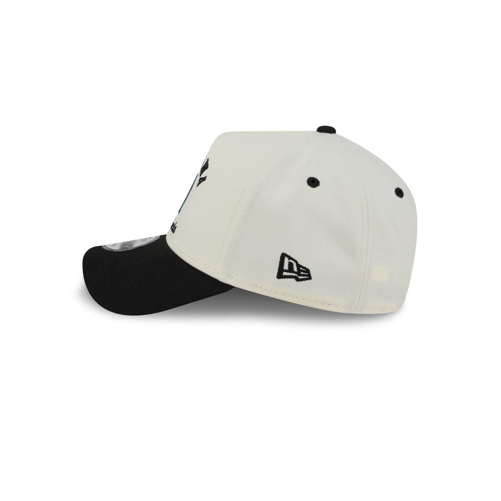Arizona Diamondbacks Chrome White Arched 9FORTY A-Frame Snapback Hat