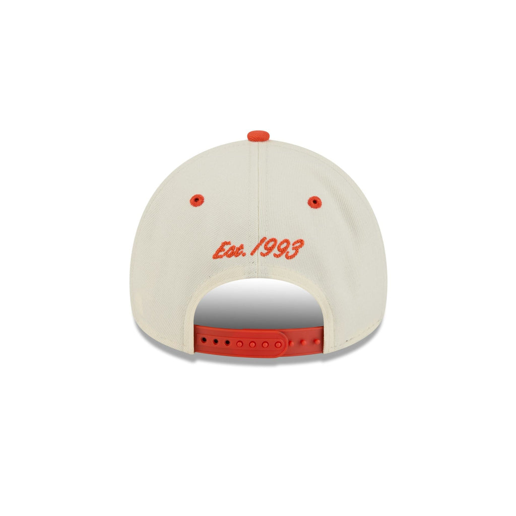 Anaheim Ducks Chrome White Arched 9FORTY A-Frame Snapback Hat