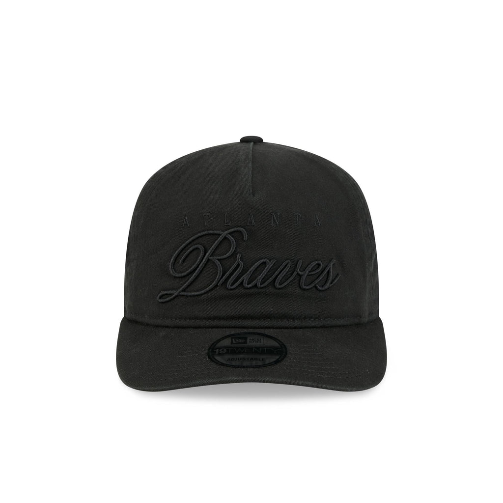 Atlanta Braves All Black Scripted 19TWENTY Adjustable Hat