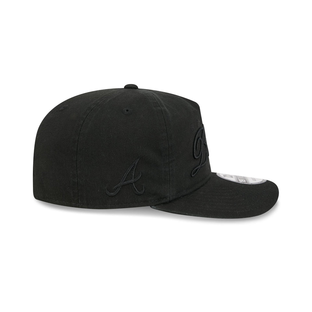 Atlanta Braves All Black Scripted 19TWENTY Adjustable Hat