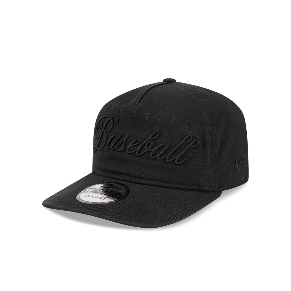 Athletics All Black Scripted 19TWENTY Adjustable Hat