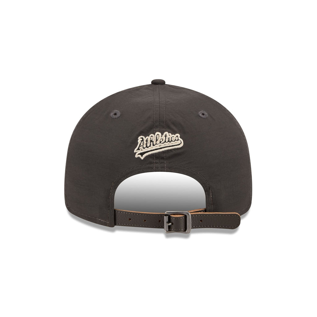 Athletics Three Looms Nylon Black Retro Crown 9FIFTY Adjustable Hat