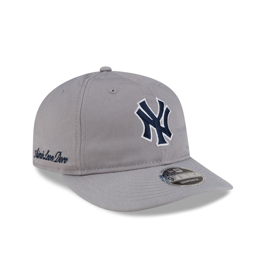 Aimé Leon Dore New York Yankees Gray Retro Crown 9FIFTY Strapback Hat
