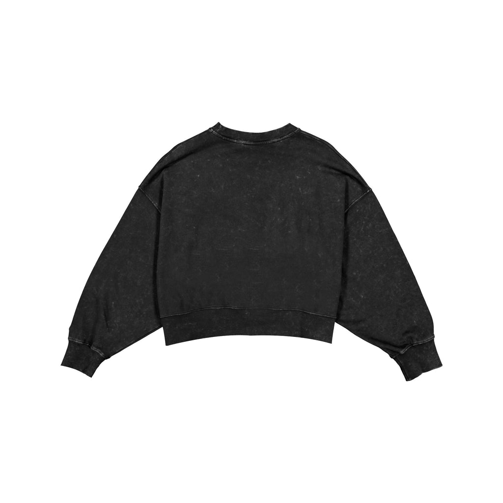 Anaheim Ducks Women's Throwback Cropped Washed Crewneck