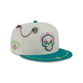 Athletics Day of the Dead Chrome White 59FIFTY Fitted Hat