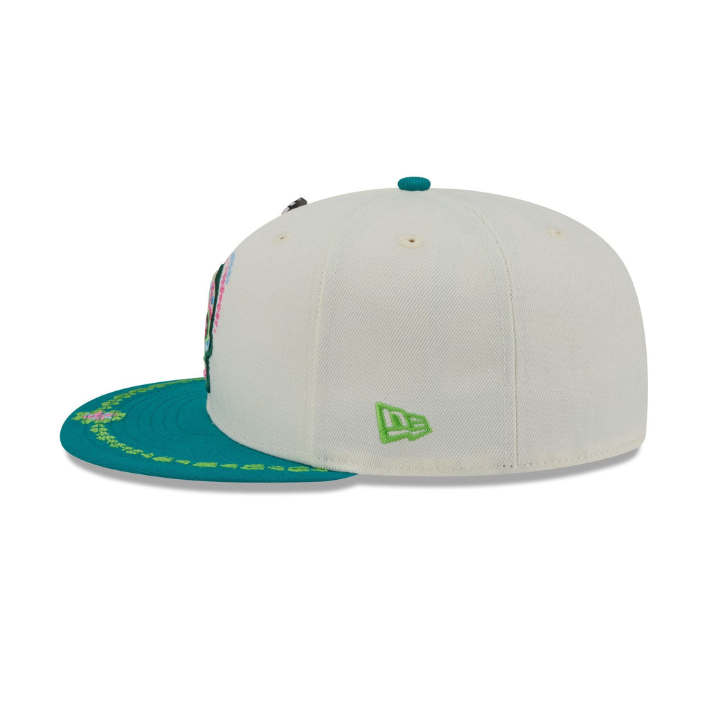 Athletics Day of the Dead Chrome White 59FIFTY Fitted Hat