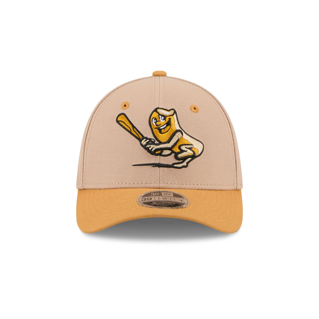 Akron RubberDucks Theme Night Beige 39THIRTY M-Crown Stretch Fit Hat