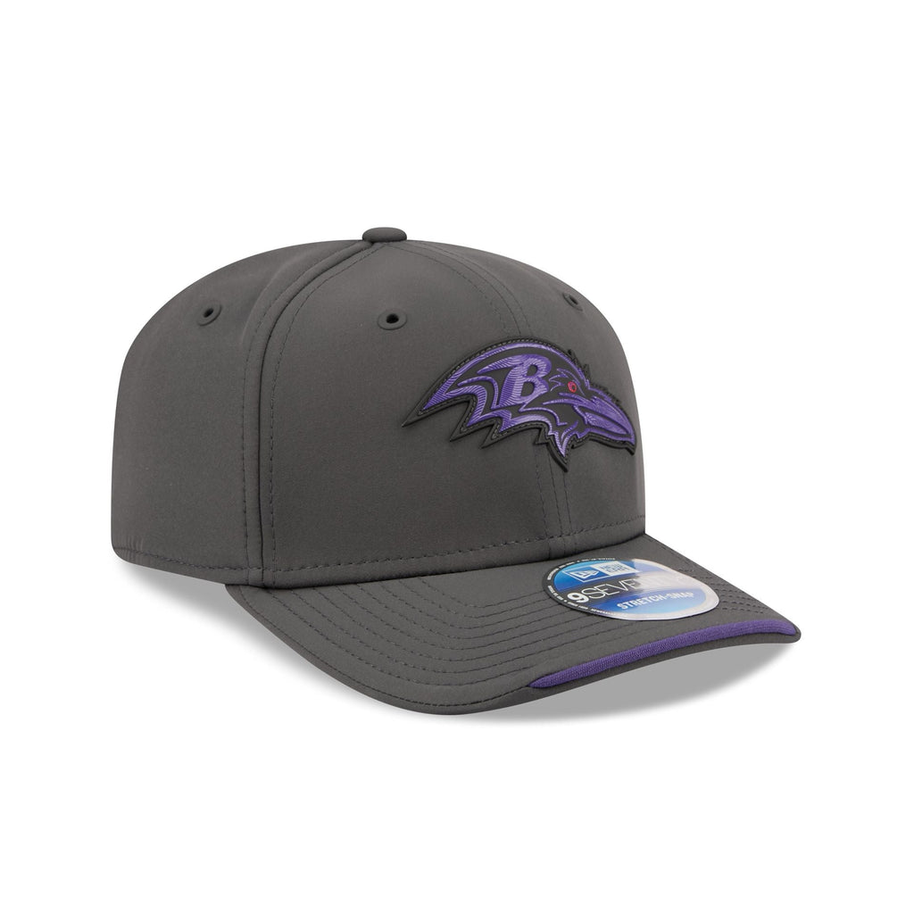 Baltimore Ravens 2026 Sideline Cold Weather 9SEVENTY Stretch-Snap Hat
