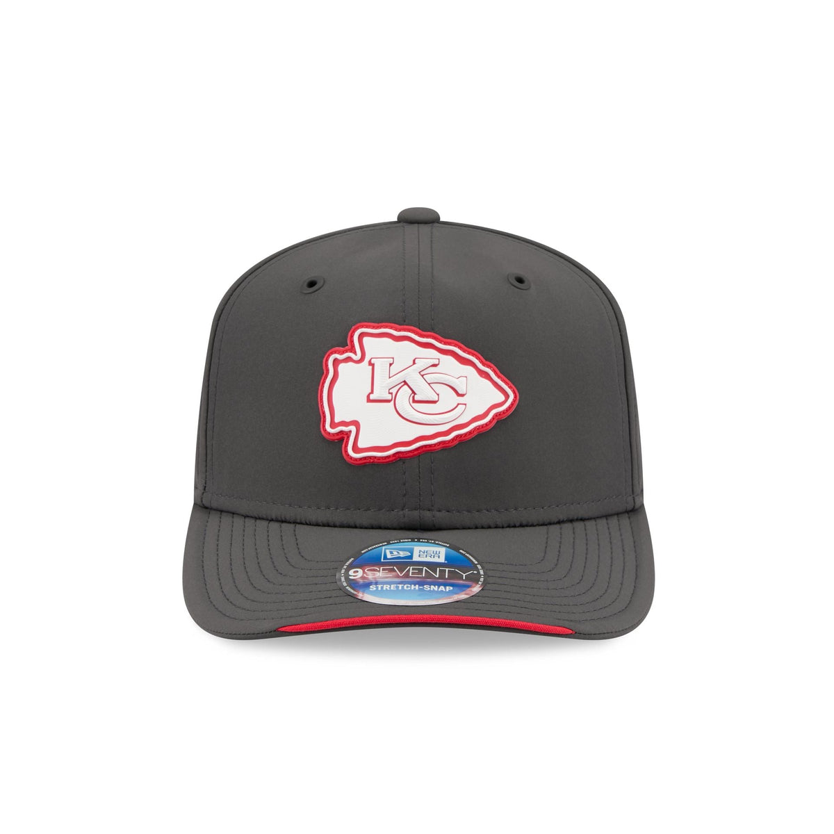 Kansas City Chiefs 2026 Sideline Cold Weather 9SEVENTY Stretch-Snap Hat
