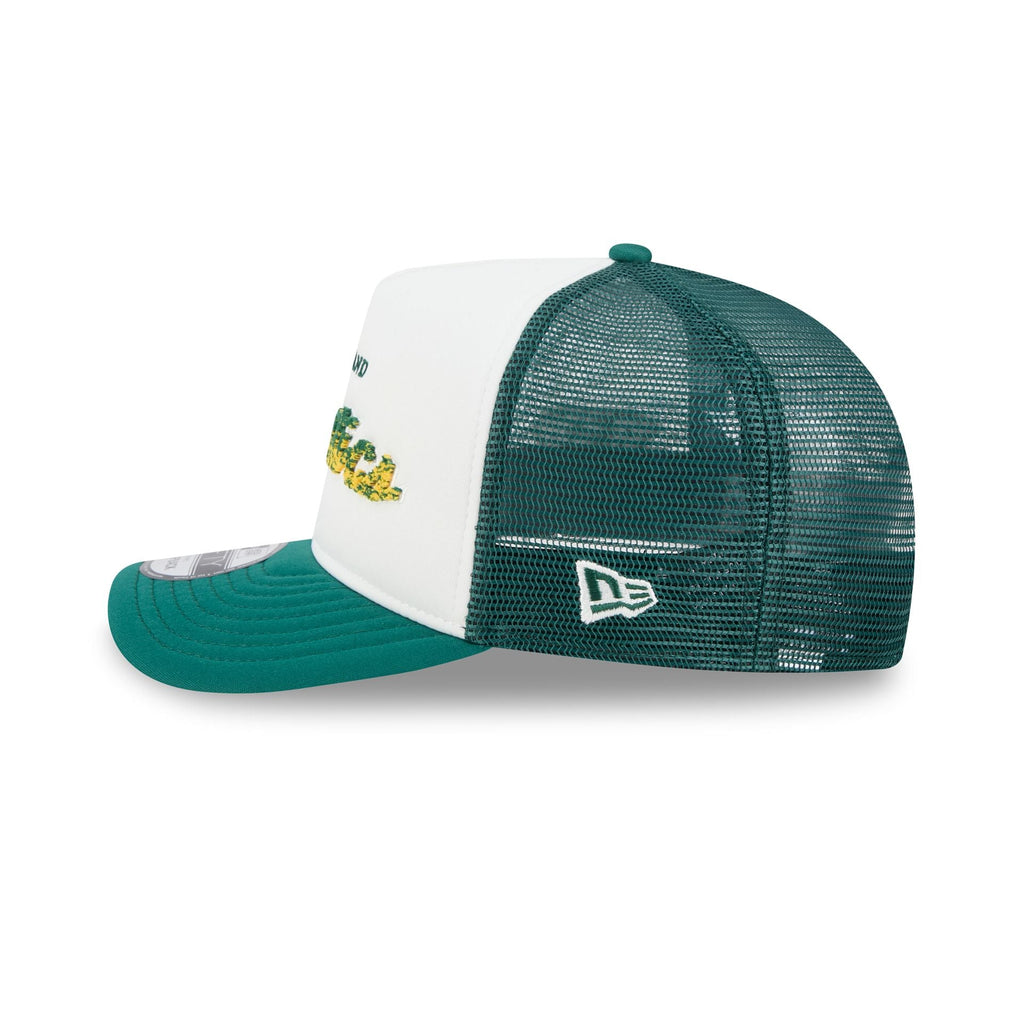 Athletics Fade Script 9FIFTY A-Frame Trucker Hat