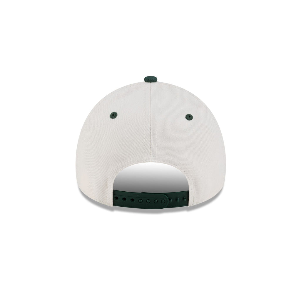New York Yankees Green Wordmark Suede 9FORTY A-Frame Snapback Hat