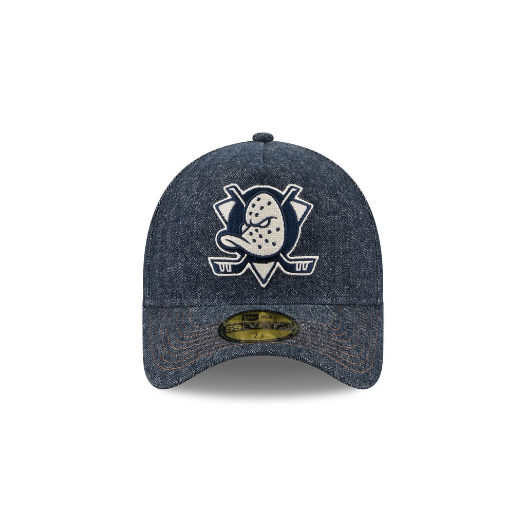 Anaheim Ducks Denim 59FORTY A-Frame Fitted Hat