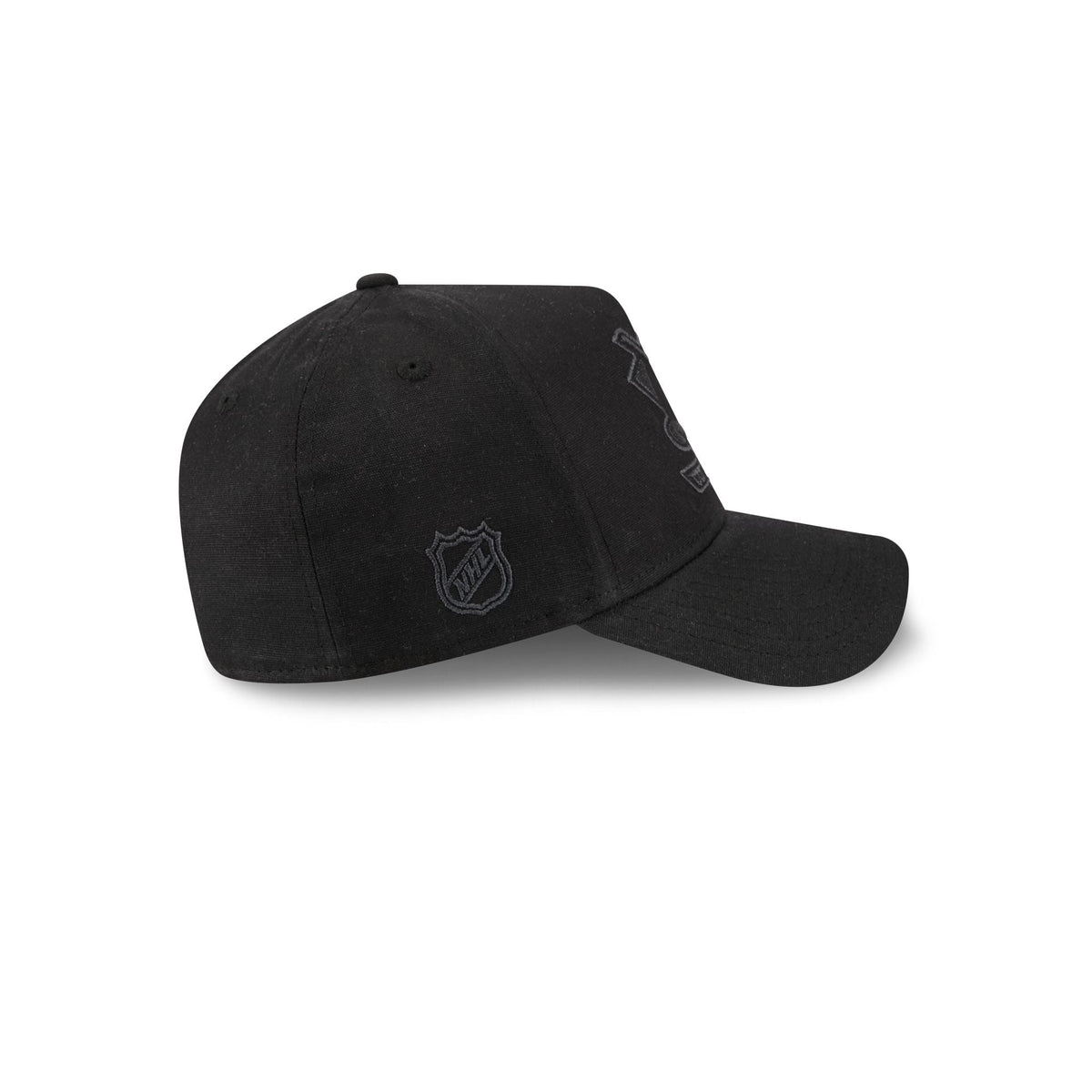 Anaheim Ducks Waxed Canvas Black 59FORTY A-Frame Fitted Hat