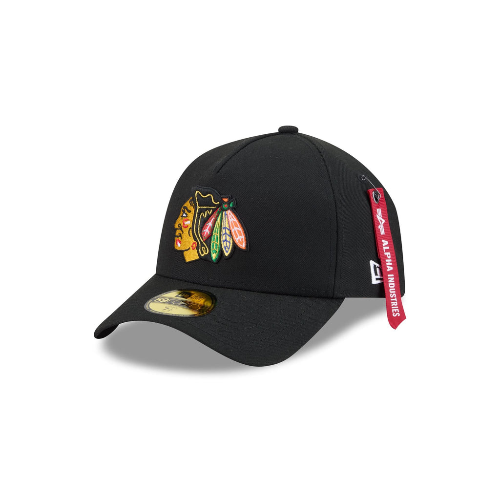Alpha Industries x Chicago Blackhawks 59FORTY A-Frame Fitted Hat