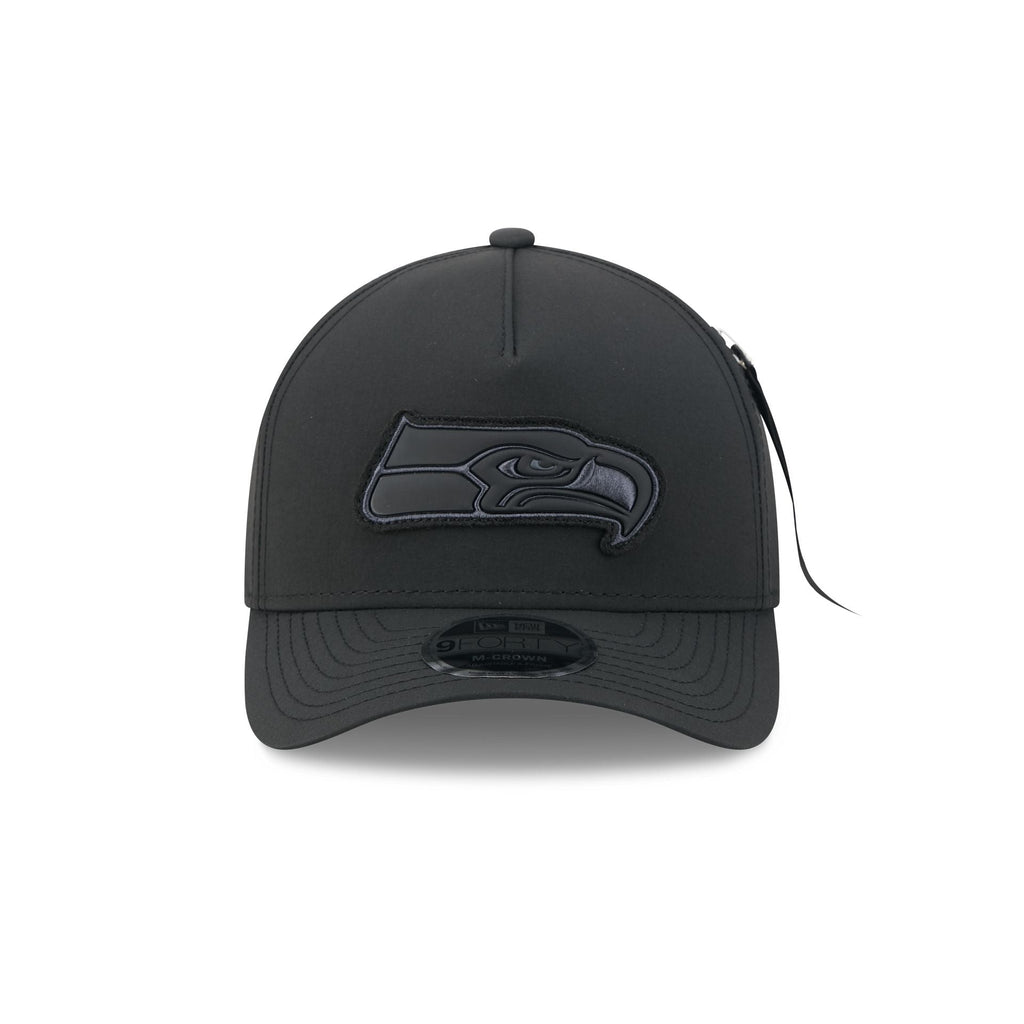 Alpha Industries x Seattle Seahawks Nylon Black 9FORTY M-Crown A-Frame Snapback Hat
