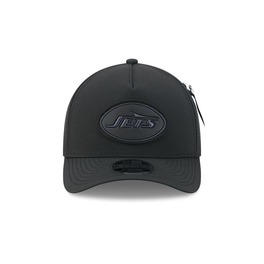 Alpha Industries x New York Jets Nylon Black 9FORTY M-Crown A-Frame Snapback Hat