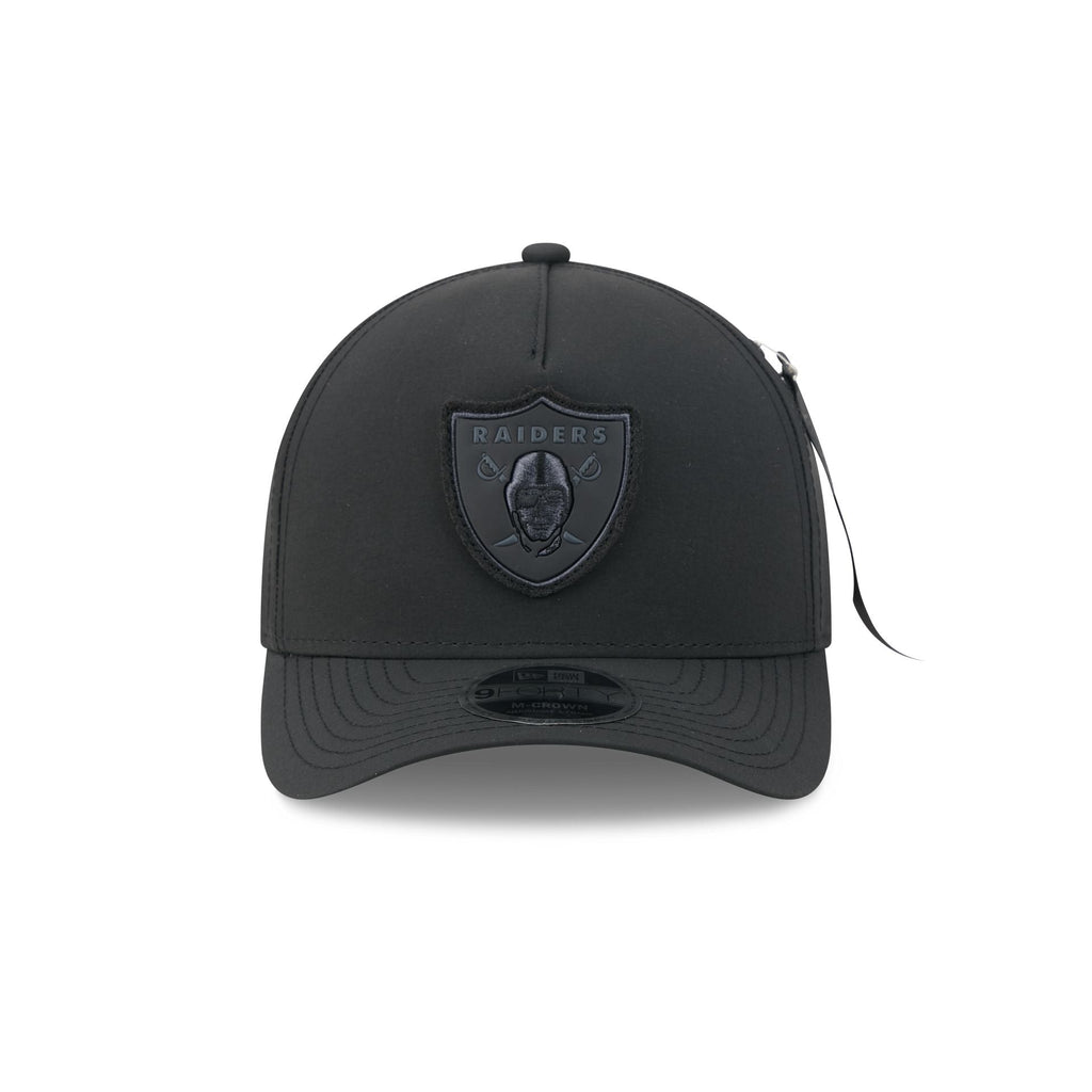 Alpha Industries x Las Vegas Raiders Nylon Black 9FORTY M-Crown A-Frame Snapback Hat